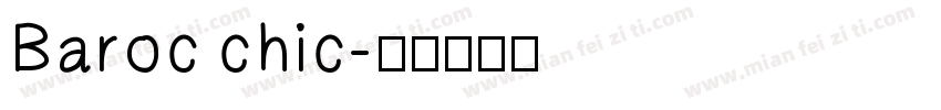 Baroc chic字体转换